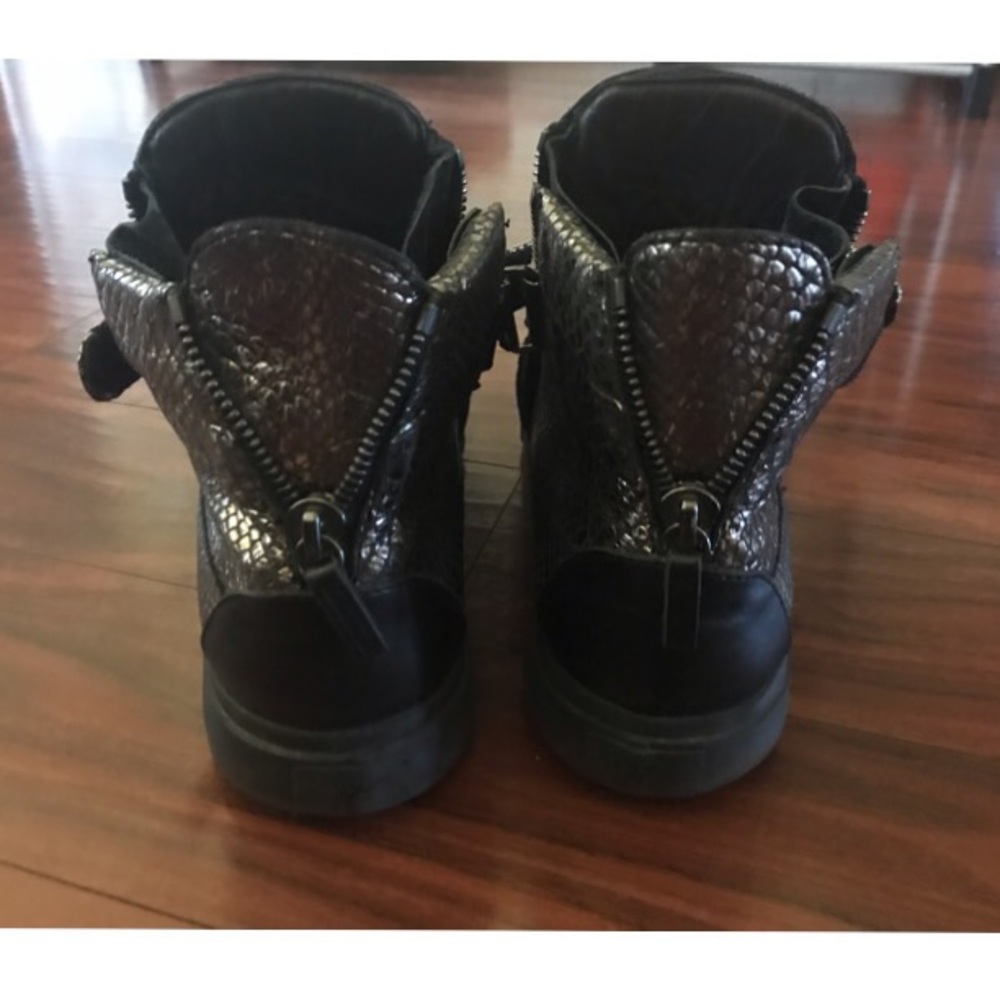 Black And Silver Python Giuseppe Zanotti Sneakers - image 4